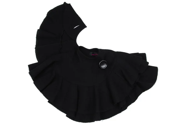 tricot COMME des GARCONS tricot Special Wool Frill Wrap Short Cape K-170250_008