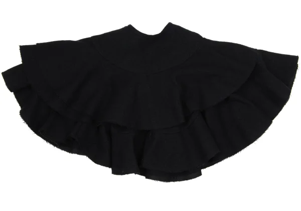 tricot COMME des GARCONS tricot Special Wool Frill Wrap Short Cape K-170250_010
