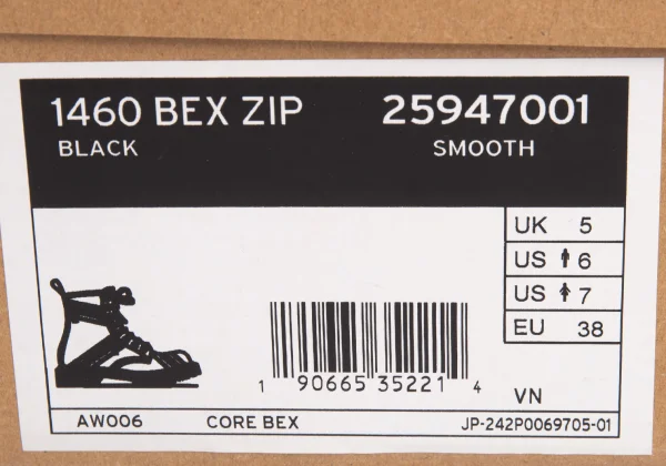 Dr.Martens 1461 BEX ZIP 8 holes Leather Boots K-170254_014