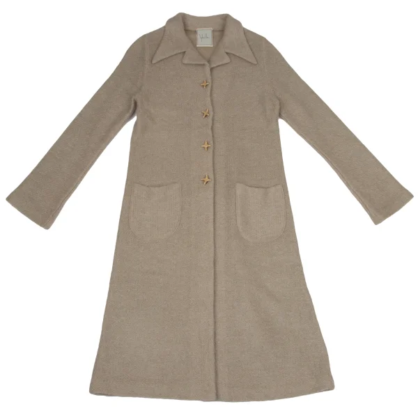 Sybilla Wool Blend Button-design Knit Coat K-170256_002