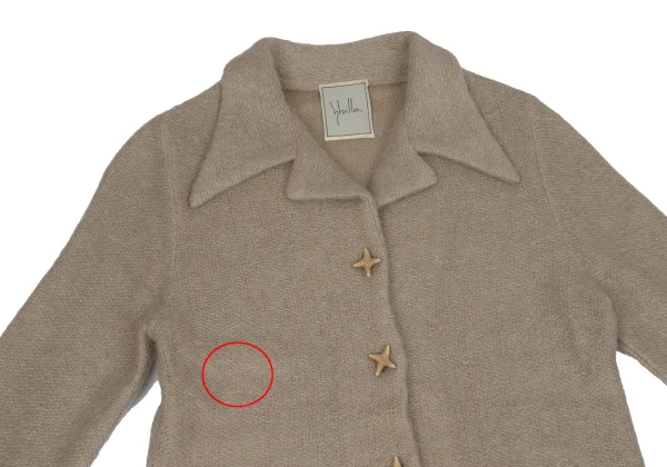 Sybilla Wool Blend Button-design Knit Coat K-170256_003