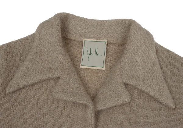 Sybilla Wool Blend Button-design Knit Coat K-170256_005