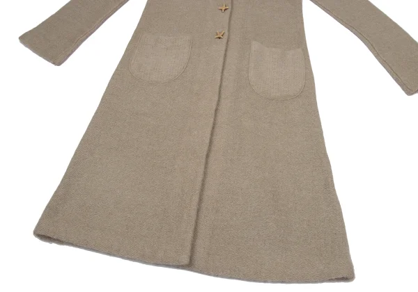 Sybilla Wool Blend Button-design Knit Coat K-170256_009