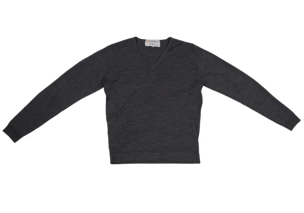 JOHN SMEDLEY demi×sec Wool V-Neck knit Top K-170258_002