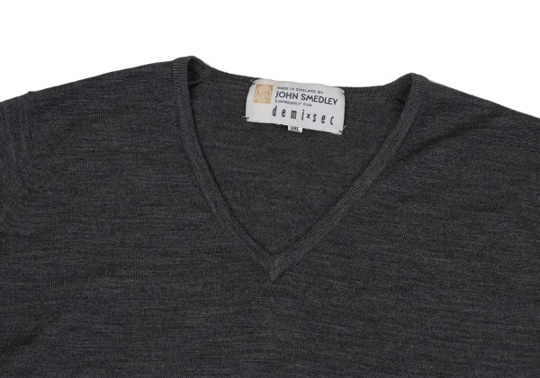 JOHN SMEDLEY demi×sec Wool V-Neck knit Top K-170258_003