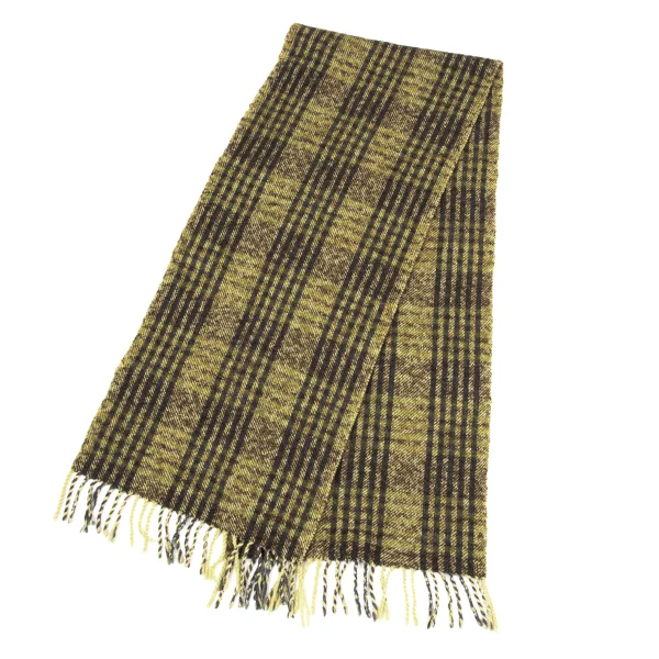ISSEY MIYAKE im product Checker Fringe Scarf Yellow  K-170259_001