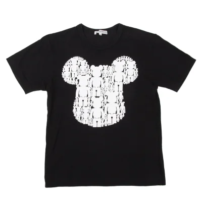 COMME des GARCONS×MEDICOM TOY Bearbrick Print T Shirt