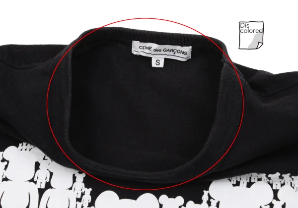 COMME des GARCONS×MEDICOM TOY Bearbrick Print T Shirt K-170263_005