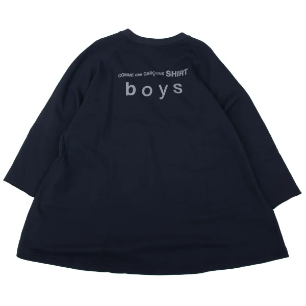 COMME des GARCONS SHIRT boys Back Logo Oversized Raglan Sweatshirt Navy M K-170264_001