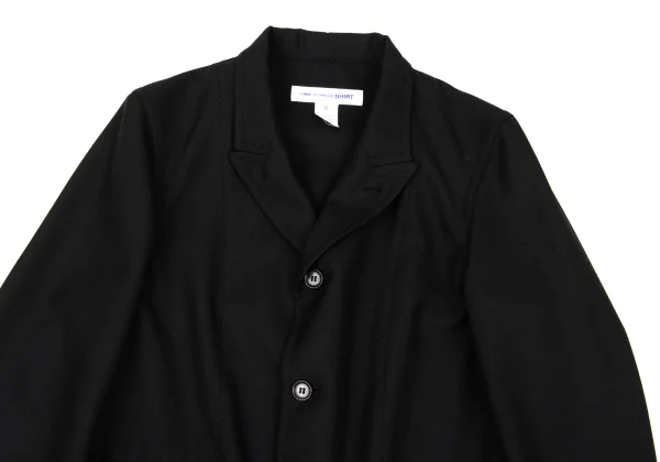 COMME des GARCONS SHIRT Poly Wool Peaked Lapel Jacket K-170265_002