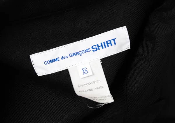 COMME des GARCONS SHIRT Poly Wool Peaked Lapel Jacket K-170265_014