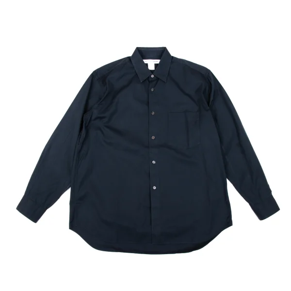 COMME des GARCONS SHIRT Cotton Long-sleeved Shirt Navy S K-170266_001