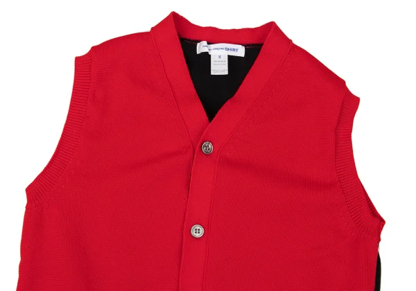 COMME des GARCONS SHIRT Poly Bicolor Knit Vest K-170267_002