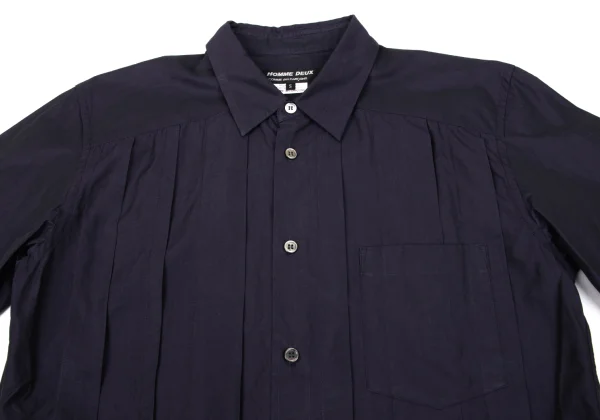 COMME des GARCONS HOMME DEUX Cotton Tuck Design Long Sleeve Shirt K-170269_002
