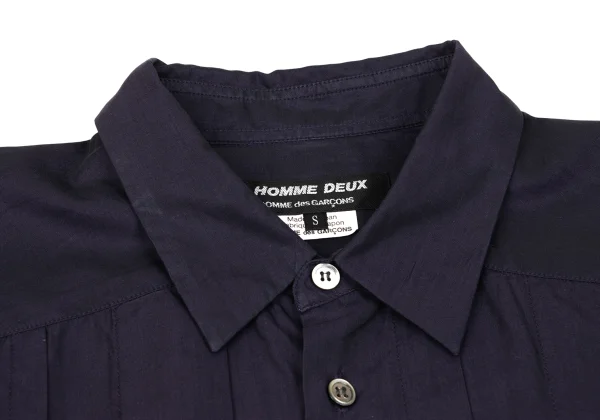 COMME des GARCONS HOMME DEUX Cotton Tuck Design Long Sleeve Shirt K-170269_003