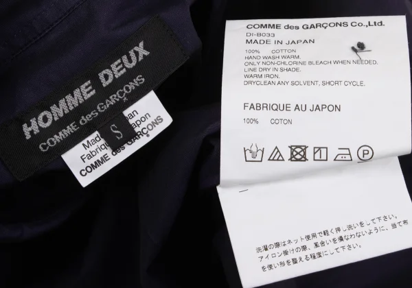 COMME des GARCONS HOMME DEUX Cotton Tuck Design Long Sleeve Shirt K-170269_015