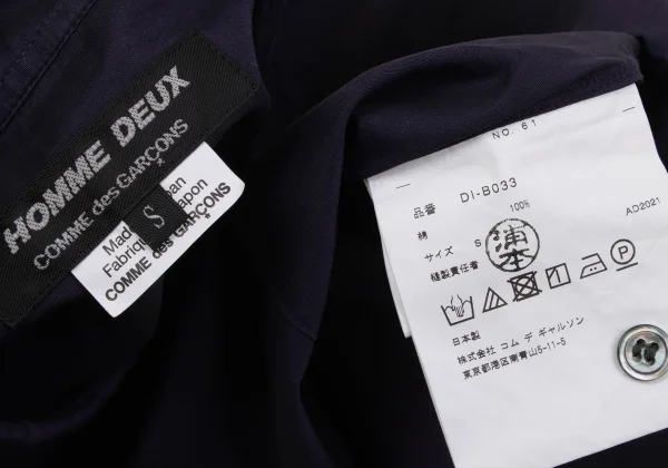 COMME des GARCONS HOMME DEUX Cotton Tuck Design Long Sleeve Shirt K-170269_016