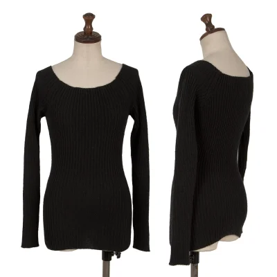 ROMEO GIGLI Wool Nylon Rib Knit Sweater
