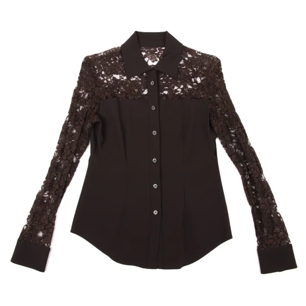 ROMEO GIGLI Floral Lace Switching Shirt K-170280_002