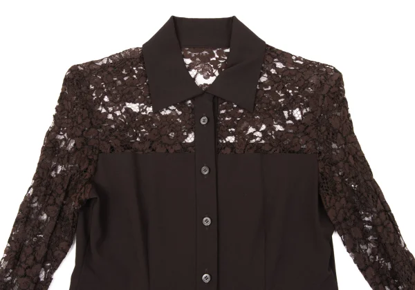 ROMEO GIGLI Floral Lace Switching Shirt K-170280_003