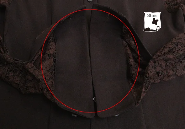 ROMEO GIGLI Floral Lace Switching Shirt K-170280_010