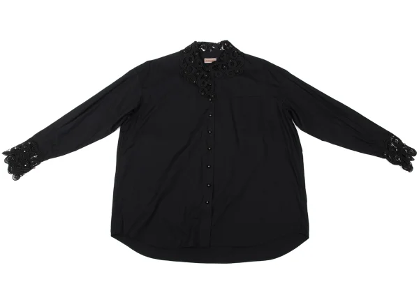 ROMEO GIGLI Glitter Lace Switching Shirt K-170281_002