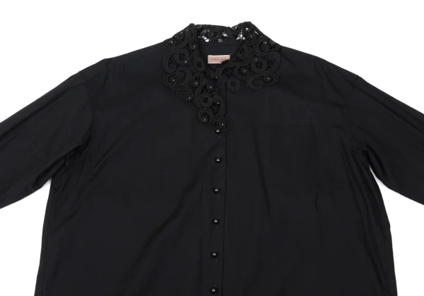 ROMEO GIGLI Glitter Lace Switching Shirt K-170281_003