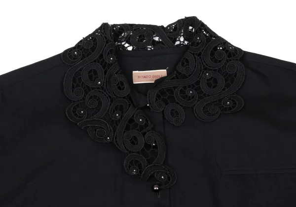 ROMEO GIGLI Glitter Lace Switching Shirt K-170281_004