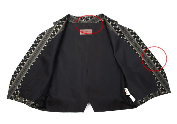 ROMEO GIGLI Silk Poly Stripe Dot Vest K-170284_014
