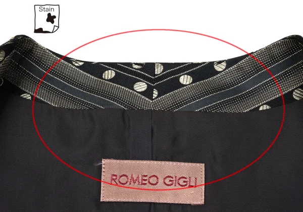 ROMEO GIGLI Silk Poly Stripe Dot Vest K-170284_015