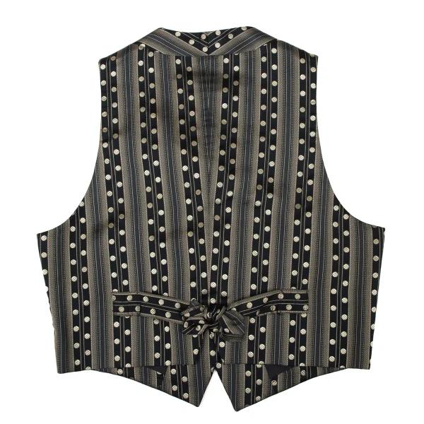 ROMEO GIGLI Silk Poly Stripe Dot Vest K-170284_017