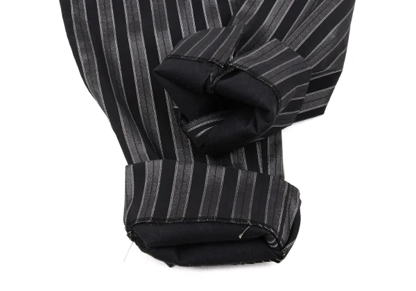 ROMEO GIGLI Cotton Blend Stretch Stripe High-waist Pants K-170287_006