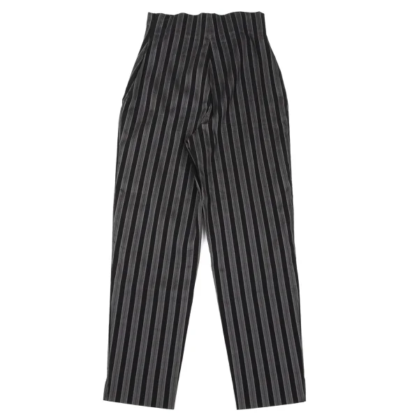 ROMEO GIGLI Cotton Blend Stretch Stripe High-waist Pants K-170287_007