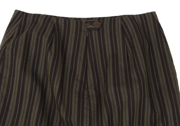 ROMEO GIGLI Wool Nylon Stretch Striped Skirt K-170288_006