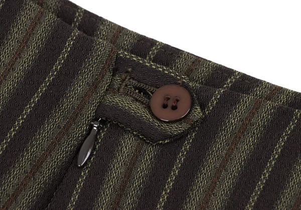 ROMEO GIGLI Wool Nylon Stretch Striped Skirt K-170288_007