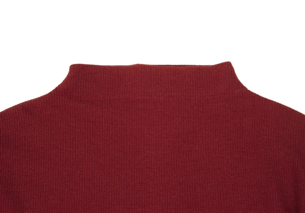 gigli Wool Nylon Turtleneck Rib Knit Top K-170291_006