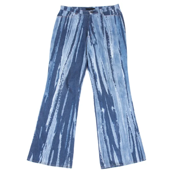 gigli Bleach Print Flare Pants Blue 36 K-170292_001