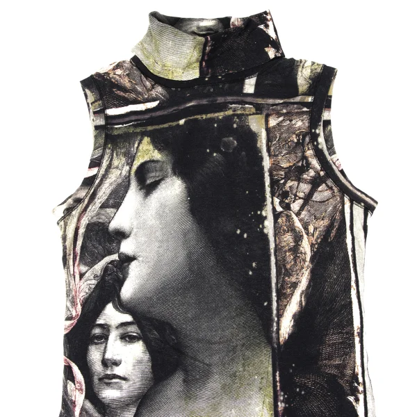 入手困難✨ ジャンポールゴルチエ トップス ノースリーブ グラフィックデザイン ジャンポールゴルチエファムJean Paul GAULTIER FEMME フェイス