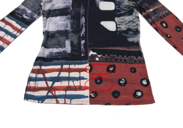 Jean Paul GAULTIER FEMME Multi Print Turtleneck Stretch T Shirt K-170296_011