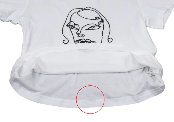 Y's Drawing Face Print T Shirt K-170299_008
