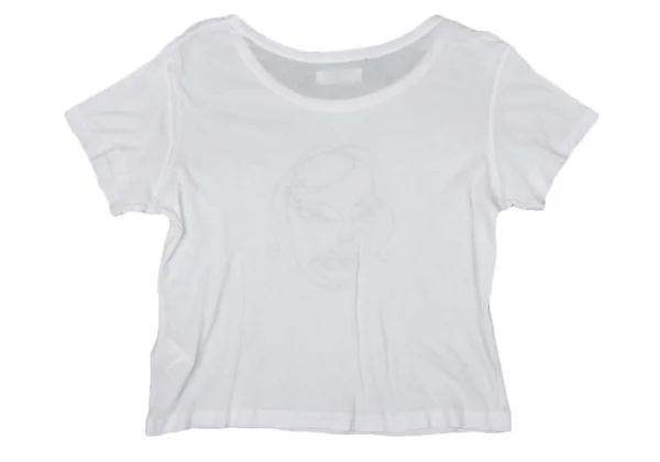 Y's Drawing Face Print T Shirt K-170299_010