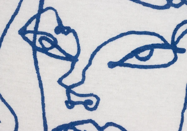 Y's Drawing Face Print T Shirt K-170300_003