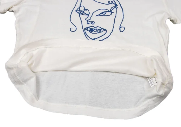 Y's Drawing Face Print T Shirt K-170300_008