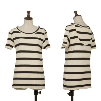 Y's Cotton Linen Striped T-shirt