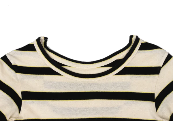 Y's Cotton Linen Striped T-shirt K-170301_003