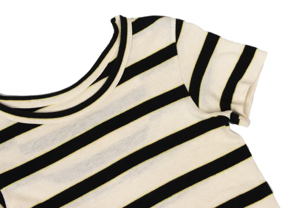 Y's Cotton Linen Striped T-shirt K-170301_004