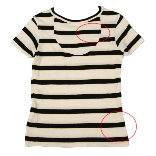 Y's Cotton Linen Striped T-shirt K-170301_008