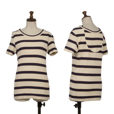 Y's Cotton Linen Striped T-shirt