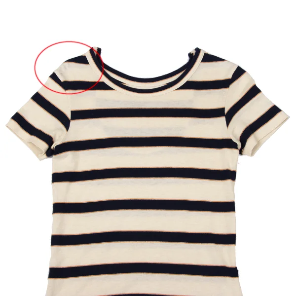 Y's Cotton Linen Striped T-shirt K-170302_003
