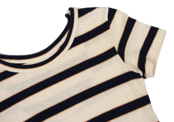Y's Cotton Linen Striped T-shirt K-170302_006